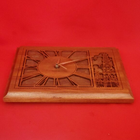 Lasercraft Wooden Walnut Clock Electric Towers - Picture 6 of 12